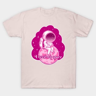 Introvert girl, space girl T-Shirt